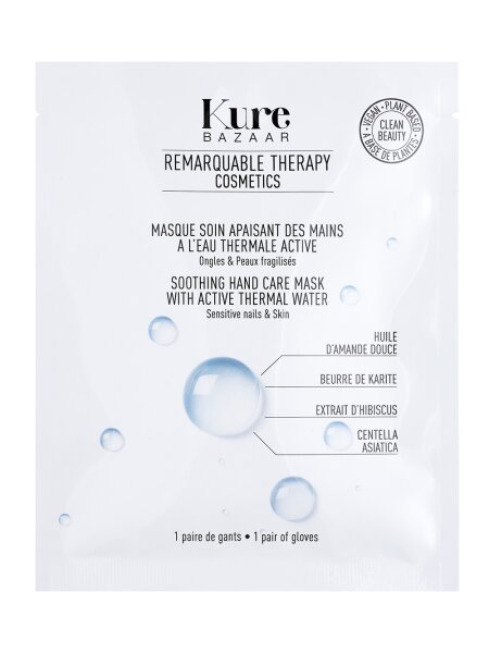 Kure Bazaar The Nail Therapy: Beruhigende Handmaske mit aktivem Thermalwasser / Masque Mains Apaisant &agrave; lEau Thermale Active