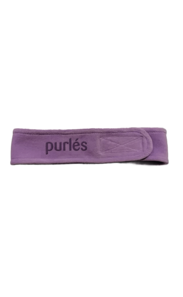 Stirnband violet mit Logo